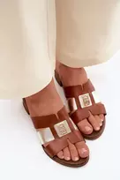 Zazoo Odinės moteriškos elegantiškos šlepetės