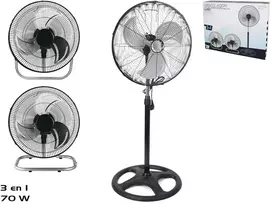 3 viename pastatomas ventiliatorius, 70W, 45.00 x 45.00 x 120.00, SUMMER ENJOY