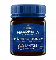 Honey New Zealand Haddrells Manuka medus UMF25+ MGO1197+ 250g