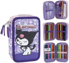 CERDÁ Hello Kitty Kuromi triple pencil case