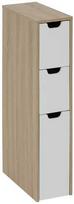 5five Simply Smart LOA siaura modulinė spintelė, 3 stalčiai, 80 cm