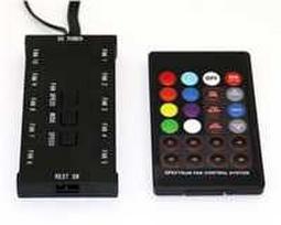 EUROCASE valdiklis + nuotolinio valdymo pultas RGB ventiliatoriui (visos spalvos)