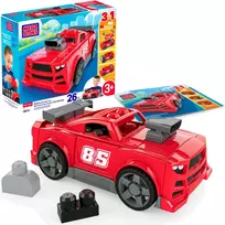 Mattel Mega Bloks komplektas klocków 3w1 Samochód Wyścigowy 26 dalys
