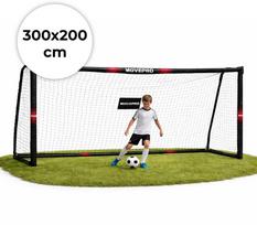 Grandininis pjūklas Futbolo vartai su tinklu 300x200x120 cm MOVEPRO