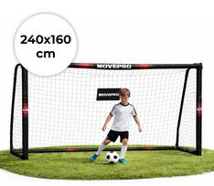 Grandininis pjūklas Futbolo vartai su tinklu 240x160x85 cm MOVEPRO