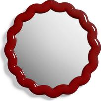 &K Amsterdam Sieninis veidrodis Zigzag apvalus 40,5 cm, bordo