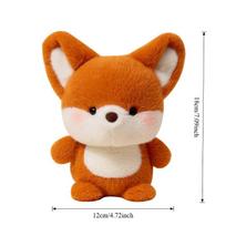 Cute Fox Plush Toy Soft Kawaii Raccoon Plushie Toy Cute Animal Table Doll Ornament Companion Doll Birthday Christmas Gifts