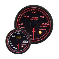 Autogauge Boost Gauge 60mm 458 Japanese Angel Warning Function Series, Motor, AUTOGAUGE, 2-Color Backlight, Ring, [458BO60]