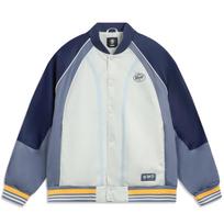 Li Ning Basketball Series Bad Five Color Block Soft Single Button Breathable Versatile Loose Baseball Jacket Men jackets AFDV321-2 XXL