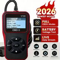 1 vnt. V100 Profesionalus OBD2 skaitytuvas, variklio gedimų kodų skaitytuvas, diagnostikos įrankis OBD II protokolo automobiliams nuo 1996 m. diagnostic tool oranžinė