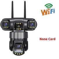 Wireless WiFi/4G Network Camera - HD Night Vision Waterproof CCTV, Triple Lens & Triple Screen Security Recorder 【WIFI】Camera No Card juoda