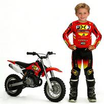 vaikiškas motokroso komplektas Motociklo džersis ir kelnės vaikiški drabužiai didelis berniukas mergaitė Jaunimo mx įrangos komplektas Individualus numeris Pavardė lenktynių kostiumas YS-20 (15-19KG) juoda