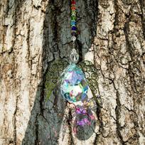 1pc Suncatcher Angel Wings Hanging Decoration Outdoor Furniture Holiday Furniture Hanging Decorative Gifts