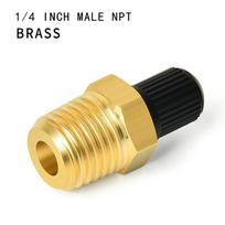 2 vnt. žalvarinių oro pripūtimo adapterių su ventilio kotu viduje 1/4  NPT (M) Standartiniam Schrader ventiliui (M) Padangų pripūtimo jungtis