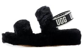 UGG Oh Yeah Thick Sole Sandals Black Women's 1107953-BLK 37