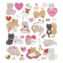 Lipdukas DallPrint Cats, vaikiški, 17 cm, 15 cm įvairių spalvų