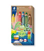 Spalvoti pieštukai Staedtler Buddy 3in1, 6 vnt.