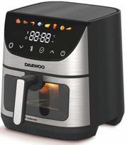 Prekė su pažeista pakuote. Karšto oro gruzdintuvė Daewoo DAF 1600 IX, sidabro sp./juoda sp., 1600 W, 6.5 l