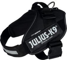 Prekė su pažeista pakuote. Petnešos šunims Trixie Julius-K9® IDC, juoda sp., 820 - 1150 mm x 50 mm, 2XL