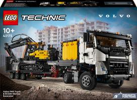 Prekė su pažeista pakuote. Konstruktorius LEGO® Technic Sunkvežimis Volvo FMX ir elektrinis ekskavatorius Volvo EC230 42175, 2274 vnt.