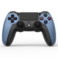 Wireless Bluetooth Game Controller, Compatible with PS4/PC, Dual Vibration 6-Axis Sensing Gamepad mėlyna