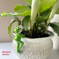 1 vnt. sodininkystės kiemo bonsai papuošalai, dekoratyviniai amatai, mieli animaciniai varlės formos kabantys vazonai, dervos dekoracijos