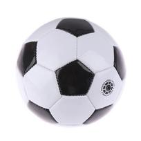 1vnt vaikų futbolo kamuolys PVC 2 dydžio klasikiniai juodai balti treniruočių kamuoliai 15cm