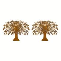 Metal Tree of Life Garden Decor, Natural Rusty Look, Suitable for Home and Garden, Outdoor Decoration, Art Design, Suitable for Valentine's Day