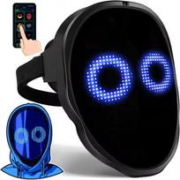 Led Mask with Bluetooth App Control Programmable Face Transforming Light Up Halloween Led Mask Custom face mask juoda