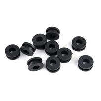 Guminės įvorės motociklų apdailai 10 vnt. rinkinys Yamaha, Honda, Suzuki CBR GSXR Ninja ZX YZF Kawasaki, juodos