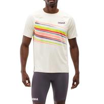 HOKA ONE ONE Quick-Drying Breathable Round Neck Antibacterial Running T-Shirt Men Tops 1173530P S