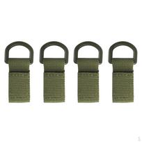 Diržas su D žiedu Nailoninės įrangos juostos (4 vienetų pakuotė) Green