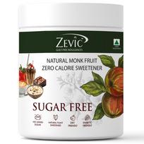 ZEVIC Monk Fruit Sweetener Organic Powder | 100% Natural Sugar Free | Vegan & Zero Calories | Keto Natural Sugar Substitute | Diabetic Friendly Sug