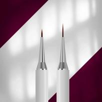 STALEKS EXCLUSIVE 01/11 dvipusis lainerio teptukas 7 mm / gelio teptukas 12 mm  [NBX-01/11]