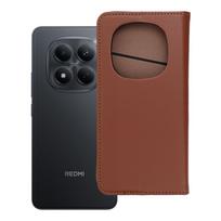 SMART PRO Knygutė leather dėklas for XIAOMI Redmi Note 15 5G rudas