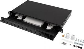 Lanberg Fiber Optic Distribution Box 12XSC simplex/12XLC duplex rack 19 1U black + accessories