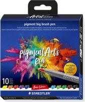 Staedtler – Big Brush – 10 pcs Assorted – Pastel Colours (373 C10‑1)