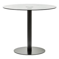 Apvalios formos valgomojo stalas su stikliniu stalviršiu ø 90 cm Metropolitan – Premier Housewares