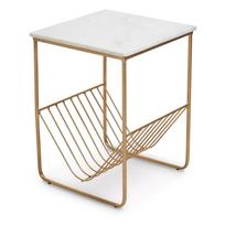 Su marmuriniu stalviršiu šoninis stalas 40x40 cm Mandoli – Premier Housewares