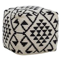 Juodos ir baltos spalvos pufas Cefena – Premier Housewares