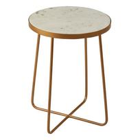 Su marmuriniu stalviršiu apvalios formos šoninis stalas ø 36 cm Shalimar – Premier Housewares