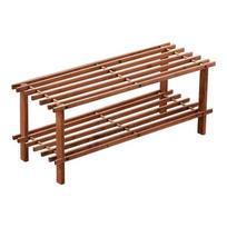Natūralios spalvos iš kedro masyvo spintelė batams 74x30x26 cm Parker – Premier Housewares
