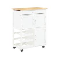 Iš bambuko virtuvės sala ant ratukų 37x67 cm Harlow – Premier Housewares