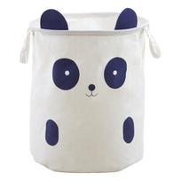 Baltos spalvos iš tekstilės vaikiškas krepšys ø 38x48 cm Mimo Panda Face – Premier Housewares