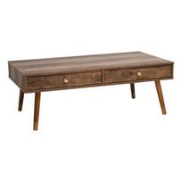 Tamsios natūralios spalvos kavos staliukas 59x110 cm Frida – Premier Housewares