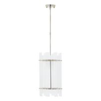 Sidabrinės spalvos iš metalo kabantis šviestuvas ø 27 cm su stiklo gaubtu Ritz – Premier Housewares