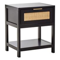 Juodos spalvos naktinis staliukas Sherman – Premier Housewares