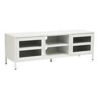 Baltos spalvos iš plieno TV spintelė 150x50x45 cm Acier – Premier Housewares