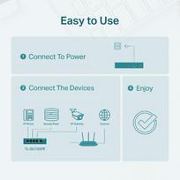 TP-Link TL-SG105PE 5-Port Gigabit Easy Smart Šakotuvas su 4-Port PoE+