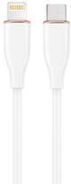 Cable Gembird Premium silicon 8-pin Male - USB Type-C Male 1.5m White